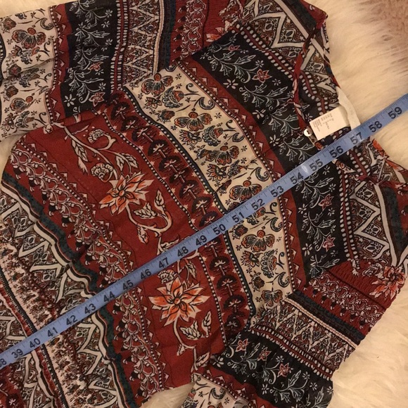 NWOT! H&M Bohemian Maxi Dress - Long Sleeve or Quarter Sleeve 🤎 - Picture 11 of 12